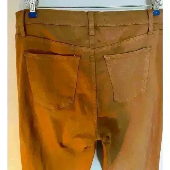 Joe's Jeans The Charlie Ankle Coated Maple Brown Size 32 - Picture 5 of 9